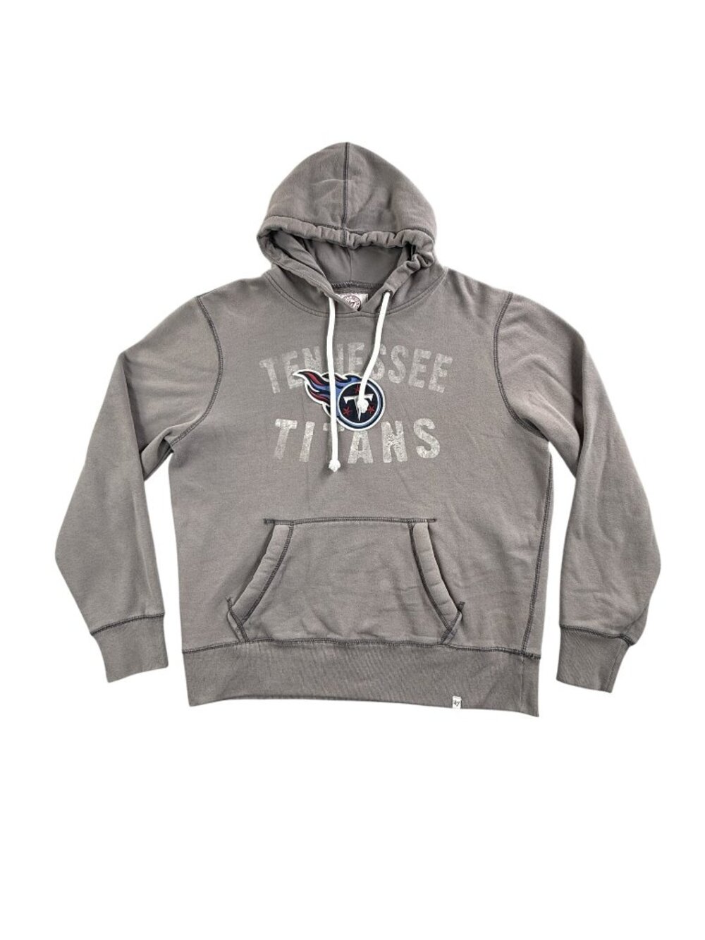 Tennessee Titans Hoodie Sweatshirt Mens Large Gray NFL Football '47 Pullover